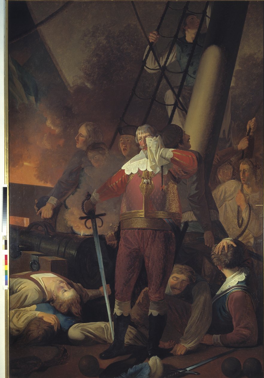 1644 年のコルドベルガー ハイデの戦いで「三位一体」に乗るクリスチャン 4 世 作： ウィルヘルム・ベンツ