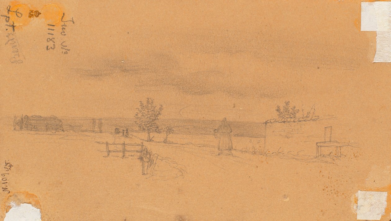 Landschaft mit gehender Figur 作： ウィルヘルム・ベンツ