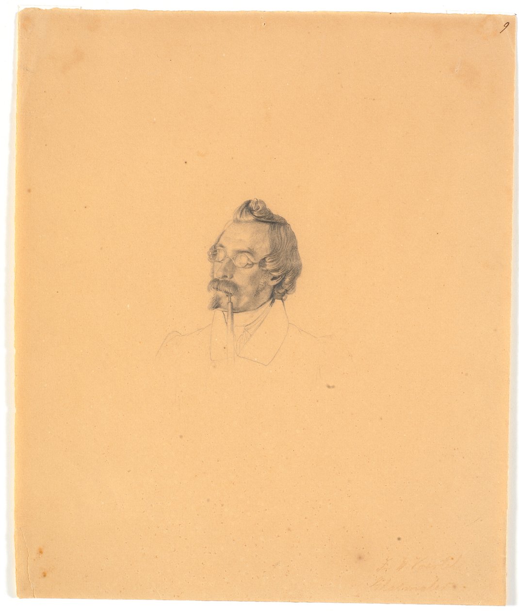 Porträt des Glasmalers Friedrich Vörtel 作： ウィルヘルム・ベンツ
