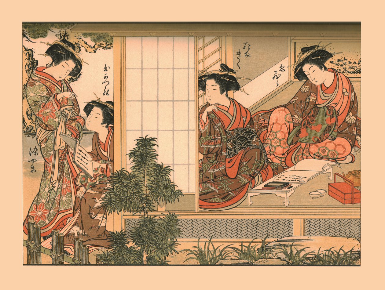 日本の美女、1776年、1886年 作： ウィルヘルム・グレーブ