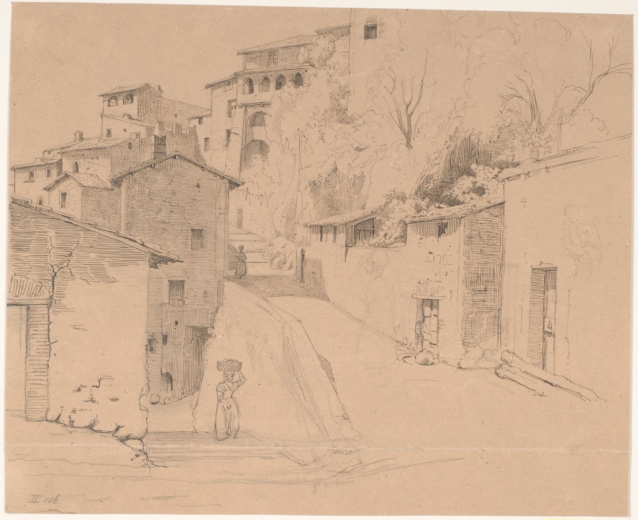 Via Piave med La Porta Su i Olevano Romano 作： ウィルヘルム・マーストランド