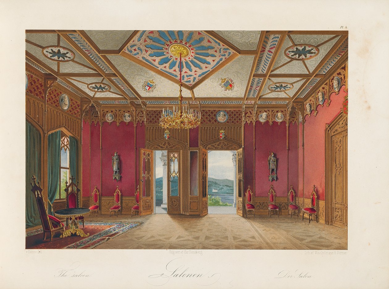 オスカーサルサルーン、1852年 作： ウィルヘルム・フォン・ハンノ