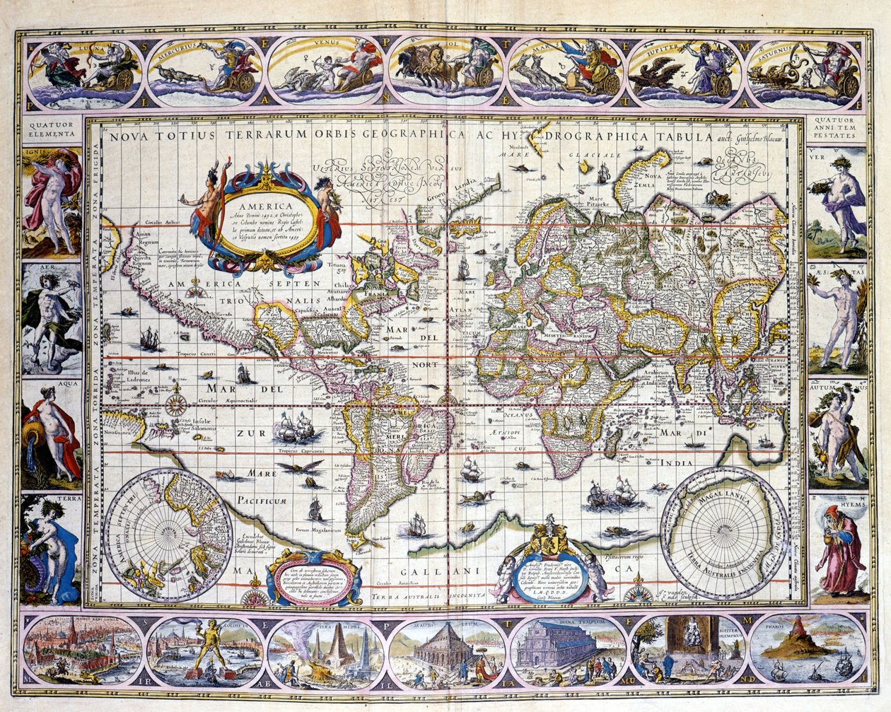 アトラス Willem Janszoon Blaeu（1571 - 1638 作： ウィレム・ブルー