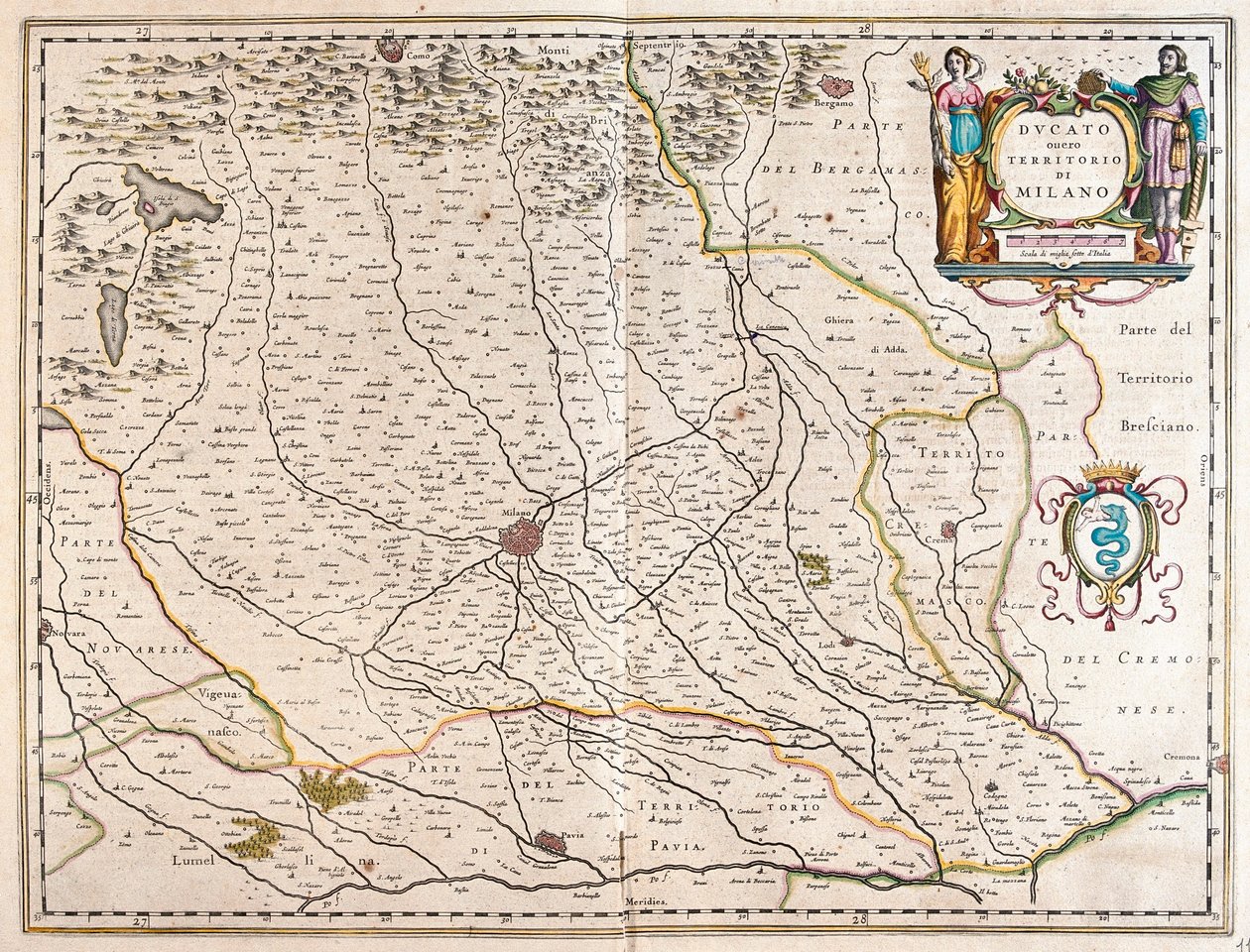 アムステルダム、ウィレム・ブラウ著『Theatrum Orbis Terrarum, sive Atlas Novus』所収。 作： ウィレム・ブルー