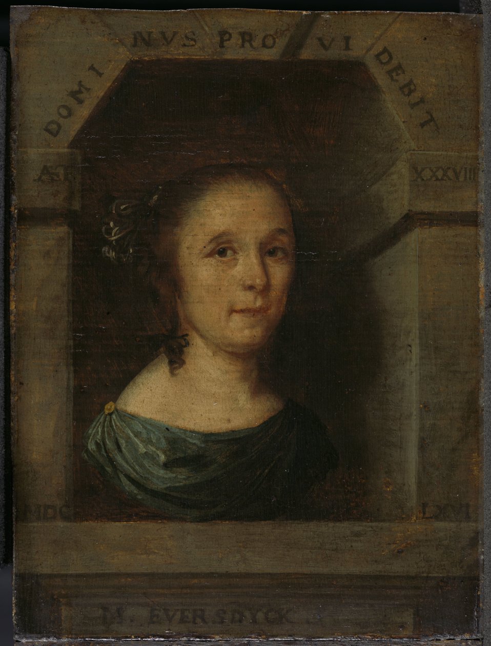 Maria Eversdijck (b 1628)、Nicolaes Blancardus の妻 作： ウィレム・エバースダイク