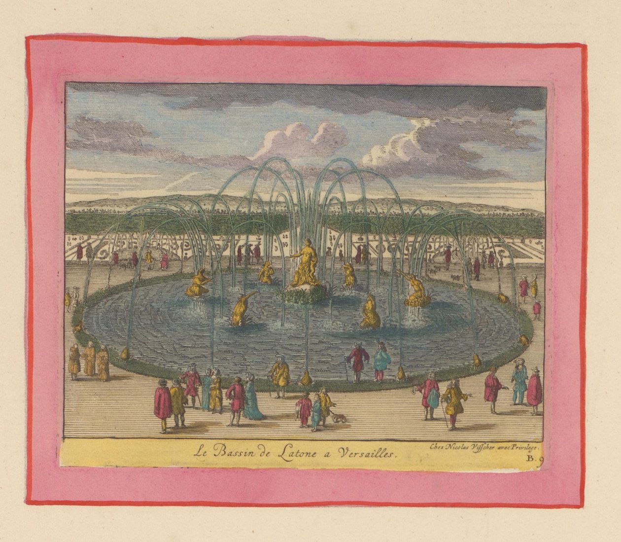 Bassin de Latone in den Gärten von Versailles 作： ウィレム・スウィッデ