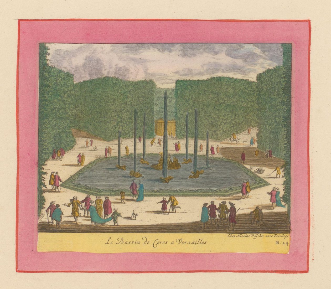 Becken und Brunnen der Ceres in den Gärten von Versailles 作： ウィレム・スウィッデ