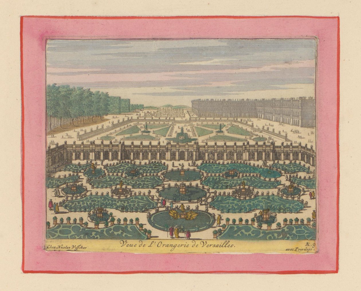 Ansicht der Orangerie von Versailles 作： ウィレム・スウィッデ