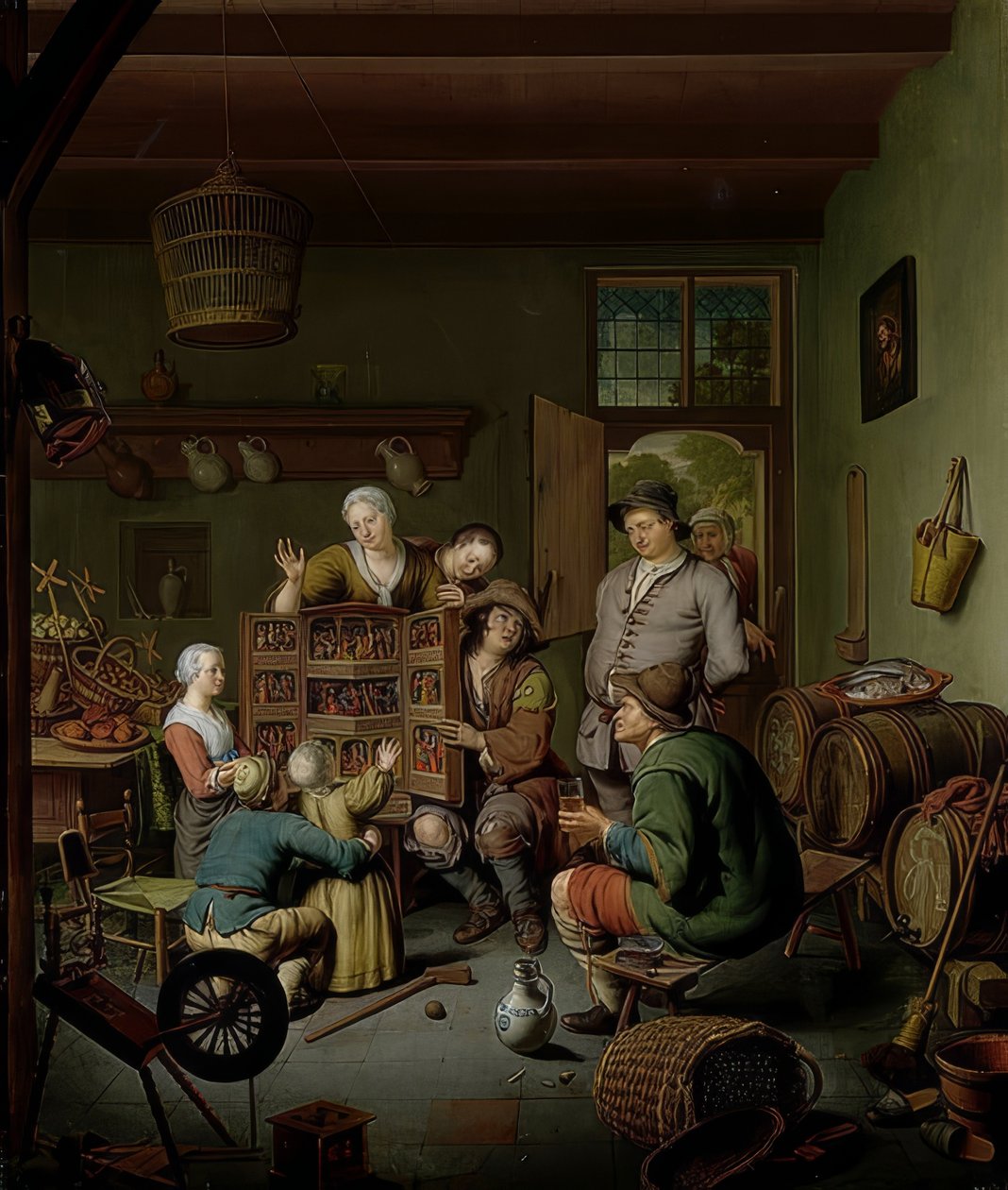 レア度ボックス（？T Fraay Curieus）。 1718 作： ウィレム・ヴァン・ミーリス
