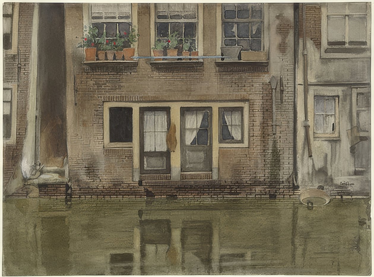 Haus an einer Gracht in Amsterdam（アムステルダムの運河沿いの家） 作： ウィレム・アーノルドゥス・ウィッセン