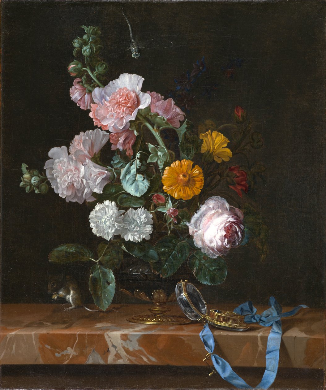 ヴァニタスの花の静物」1656年～1657年頃（油彩・キャンバス 作： ウィレム・ファン・アエルスト