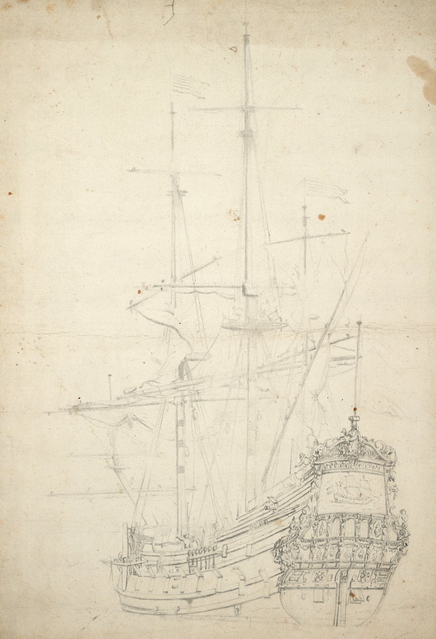 1653年建造、30門、最後に言及されたのは1666年。 作： ウィレム・ファン・デ・ザ・ヤンガー・ヴェルデ