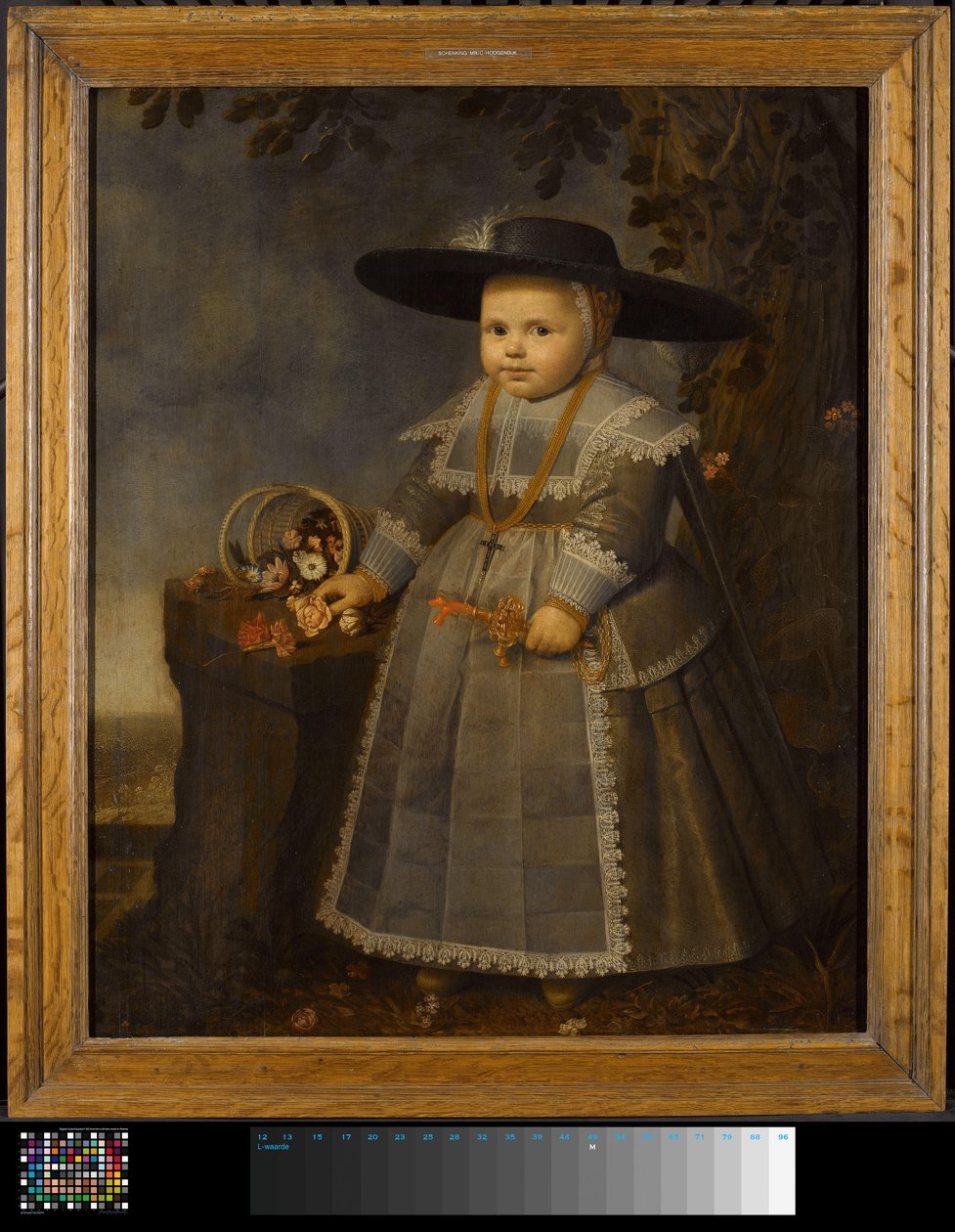 小さな男の子の肖像画 作： ウィレム・ファン・デル・フリート（1584年頃1642年）