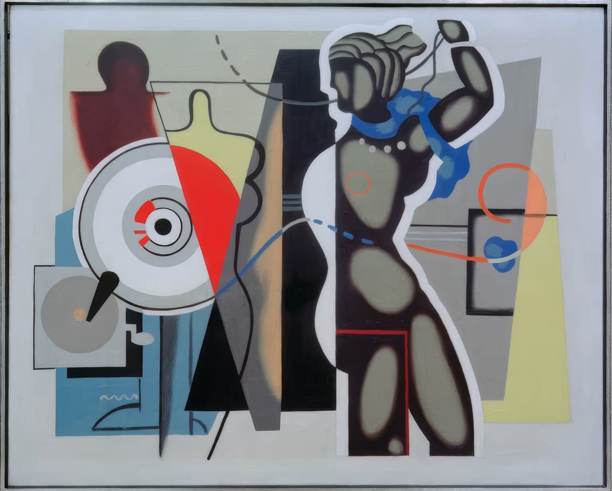 腕を上げた女性 作： 