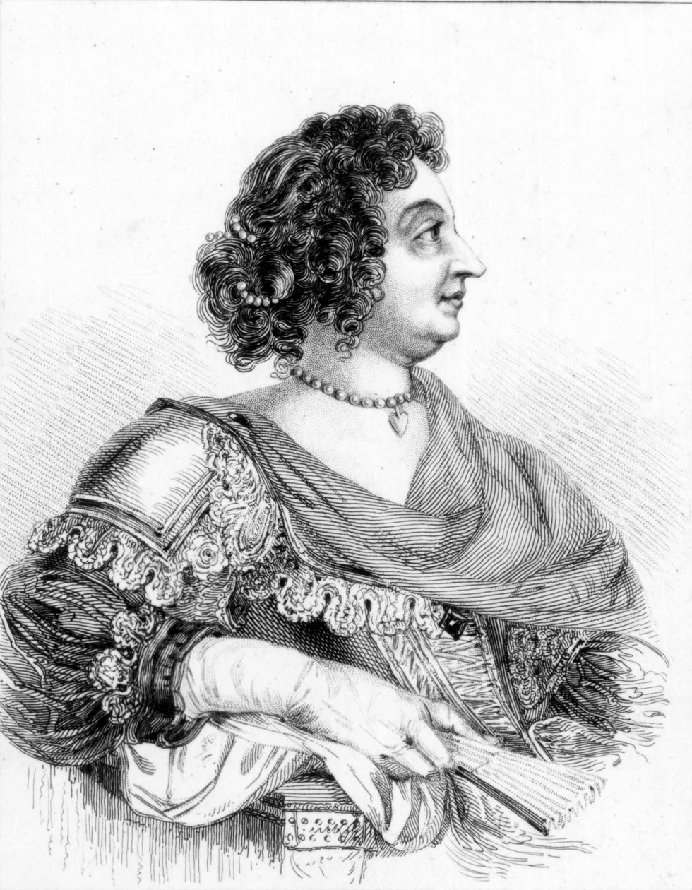1825年に出版された、ラインのパラティーノ王女、ソフィア 作： ウィリアムアレクサンダー