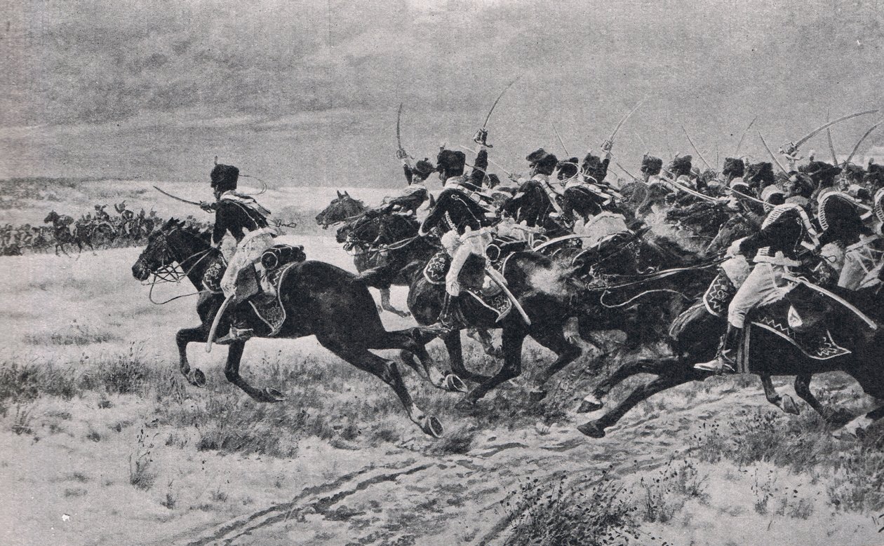 ベネヴェンテ、1808年12月29日、「陸と海のイギリスの戦い」のイラスト、ロンドン、カッセル発行、1910年頃 作： ウィリアムバーンズウール