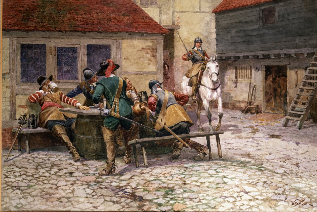 1645年のイギリス内戦、1900年 作： ウィリアムバーンズウール