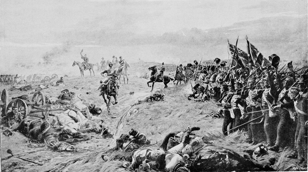 ウォータールー：「The Line Will Advance！」、1910年頃 作： ウィリアムバーンズウール