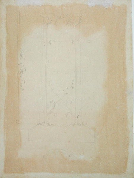 記念碑の標高と計画（1819年〜20年） 作： ウィリアム・ブレイク
