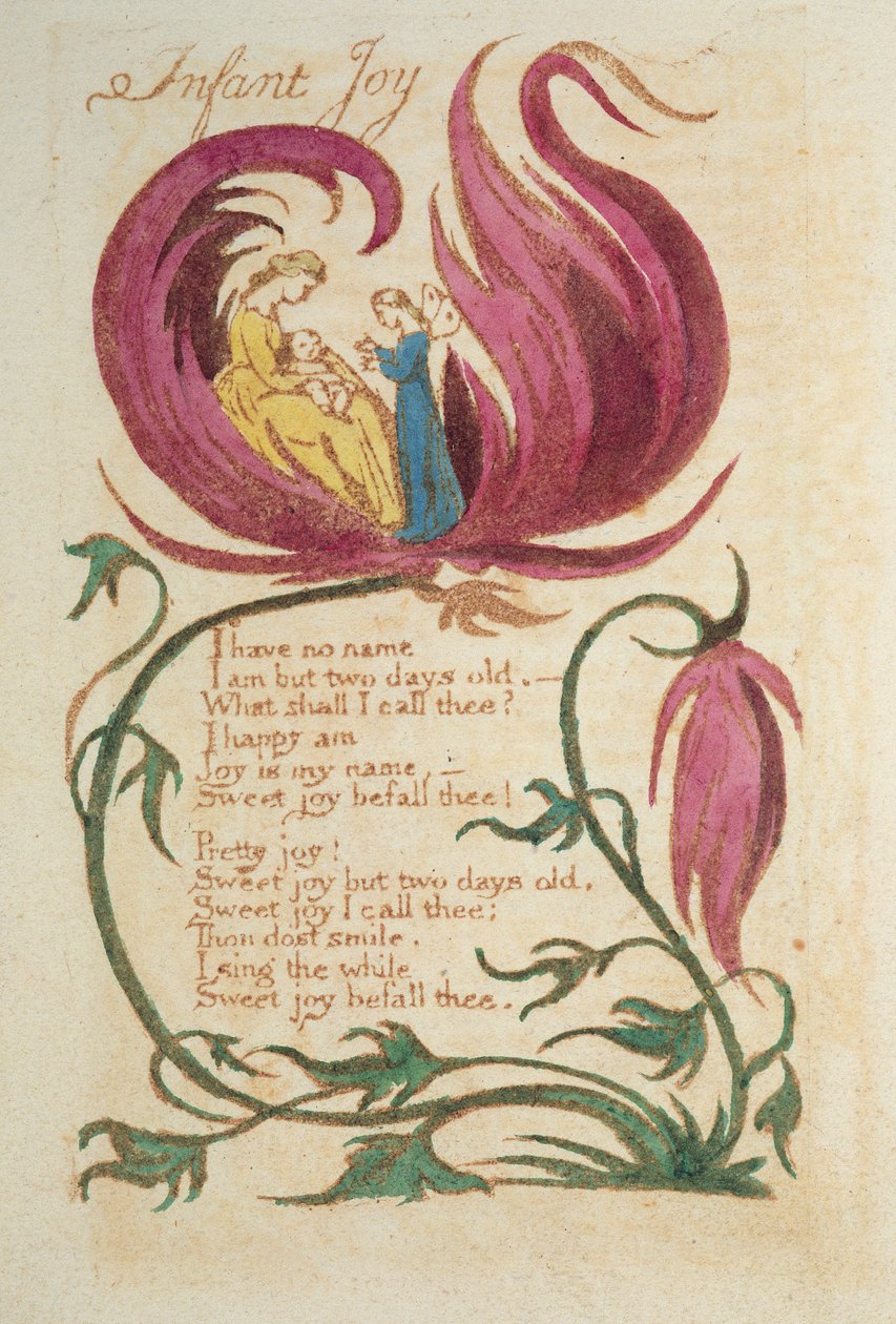 『Songs of Innocence』の「Infant Joy」が1789年に出版 作： ウィリアム・ブレイク