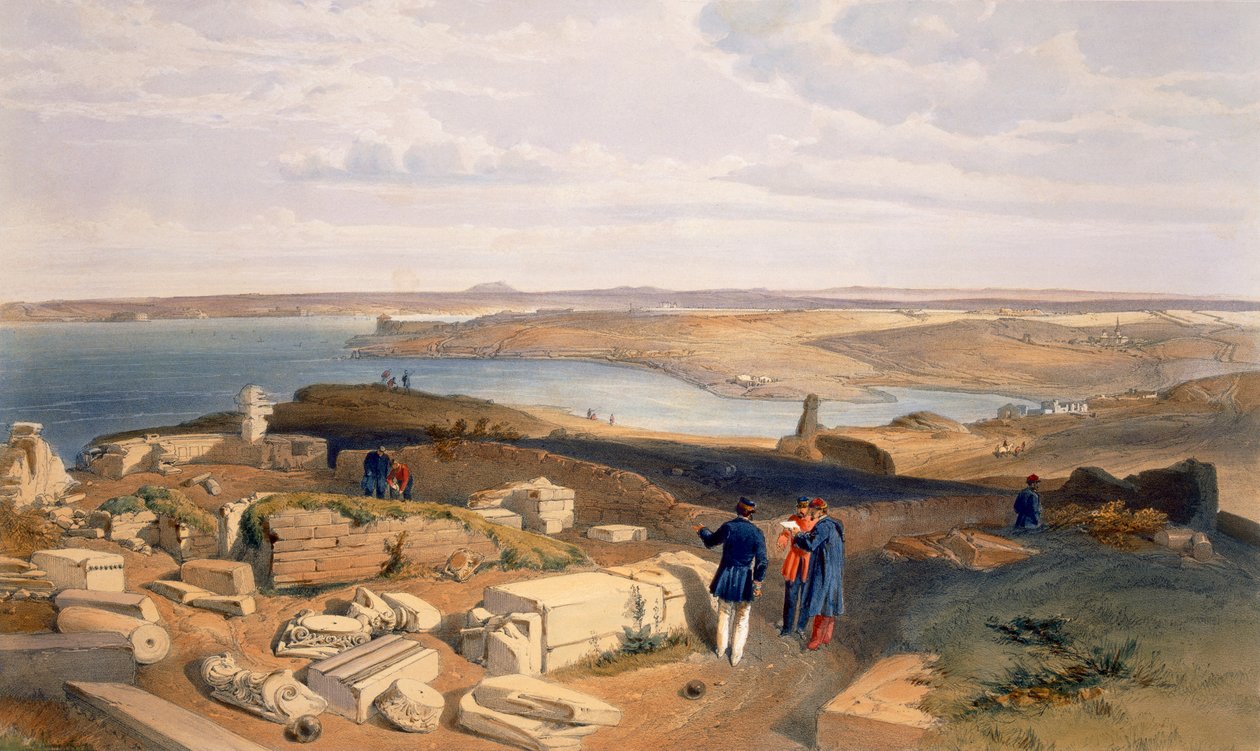 Old ChersoneseのSebastopol、 &39;The Seat of War in the East&39;のプレート、パブ。ポール・ウント・ドミニク・コルナギウント社、1856年 作： ウィリアムクリミアシンプソン