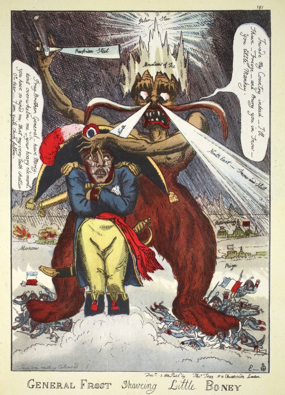 フロストシェービングリトルボニー将軍、パブ。トーマス・テッグ、1812（手彩色の彫刻） 作： ウィリアム・エルメス