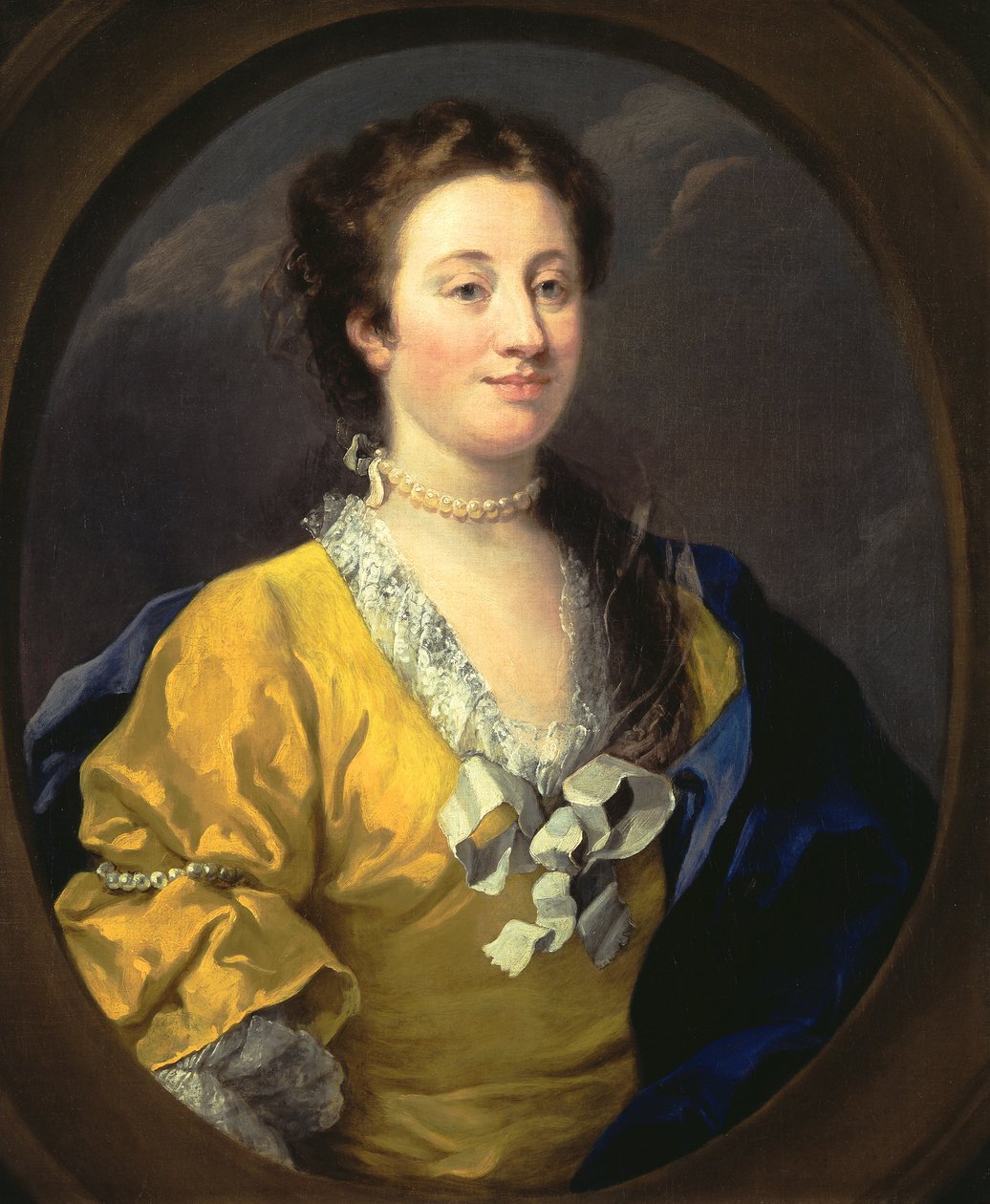 女性の肖像、c.1740 作： ウィリアム・ホガース
