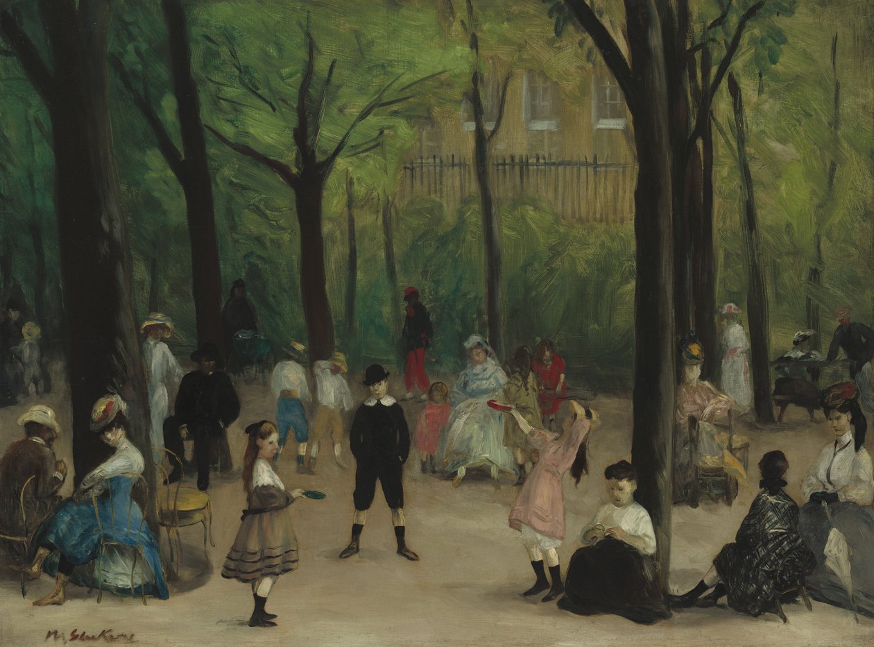 リュクサンブール公園、1906 作： ウィリアム・ジェームス・グラケンズ