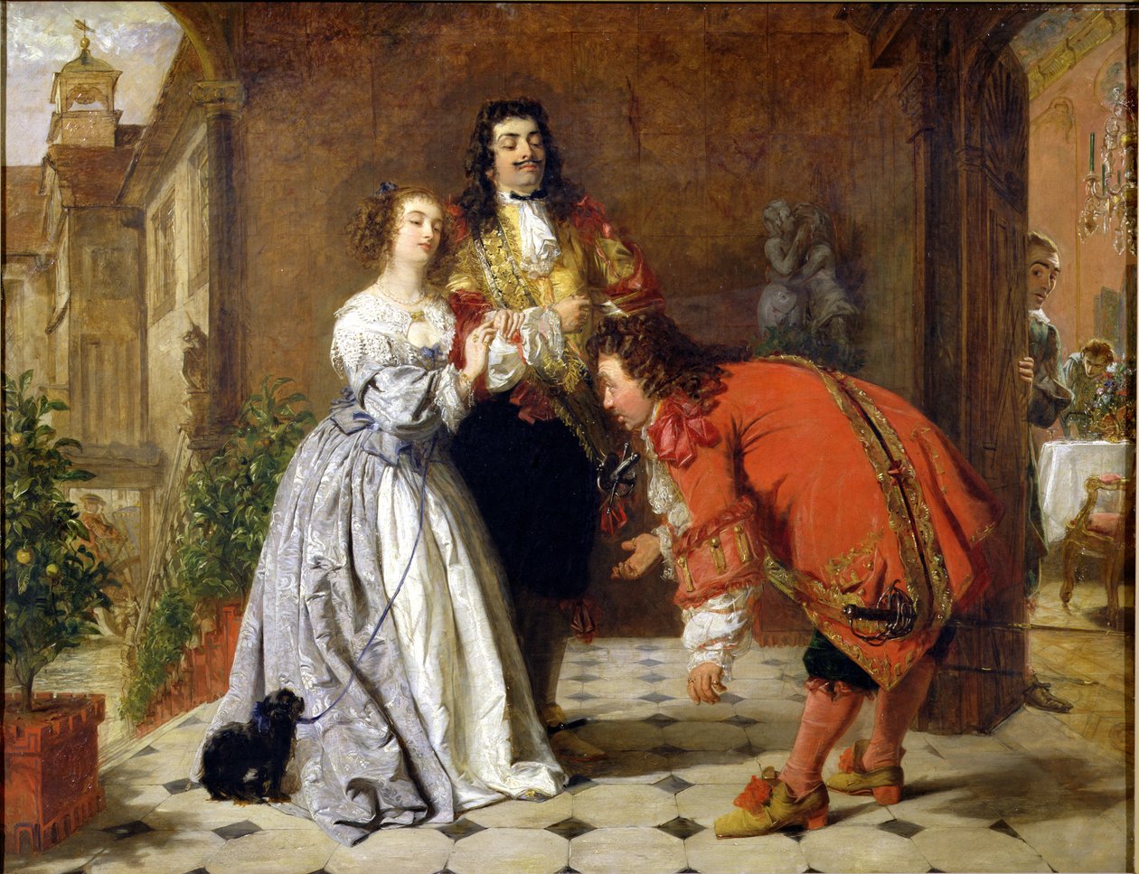 モリエールの「The Would-be Gentleman」のシーン、1848 作： ウィリアム・パウエル・フリス