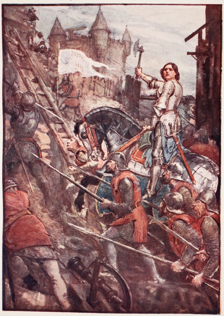 &39;Enter、Then、For The City Is Yours&39;、plate from &39;The Story of France&39;、by Mary MacGregor、1920（colored litho） 作： ウィリアム・レイニー