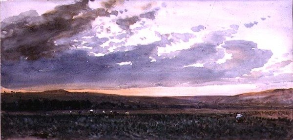 錆びが発生している風景：夕方の効果 作： ウィリアム・ロックスビー・ビバリー