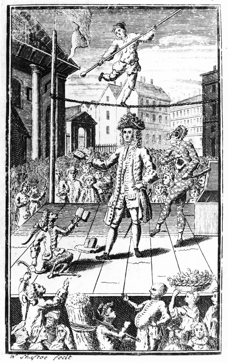 ロック博士の風刺、1740年頃 作： ウィリアム・シャフトー