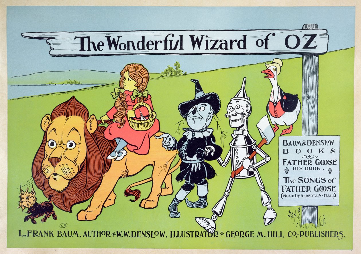 オズとグース神父の素晴らしい魔法使い、1900年頃 作： ウィリアム・ウォレス・デンスロー