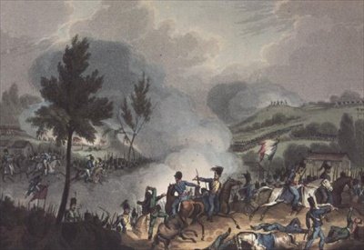 グリゴの戦い、1809年5月11日、ダニエルハヴェルによって彫刻 作： ウィリアム・アフター・ヒース