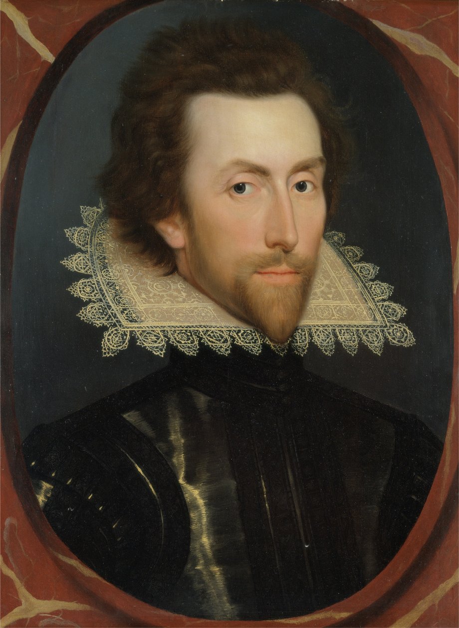 グレイ・ブリッジスの肖像、スードリーの第5男爵シャンドス（1581〜1621年頃）1615年頃（パネルに油彩） 作： ウィリアム（attr。To）ラーキン