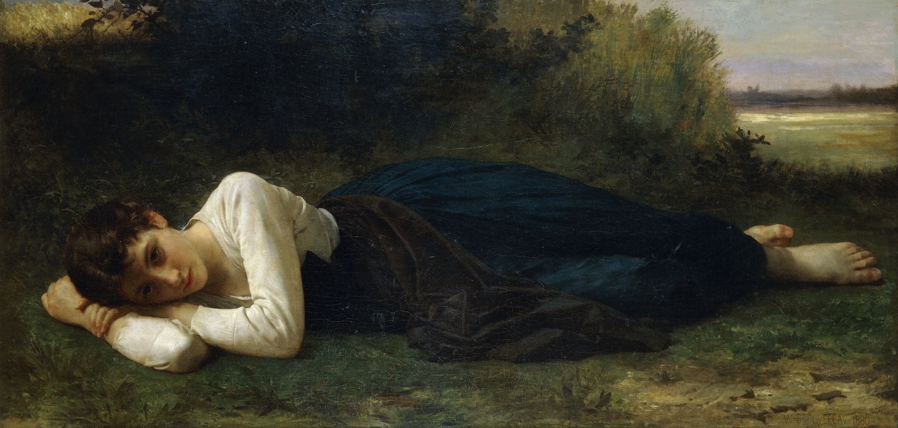 残り、1880 作： ウィリアム・アドルフ・ブーグロー