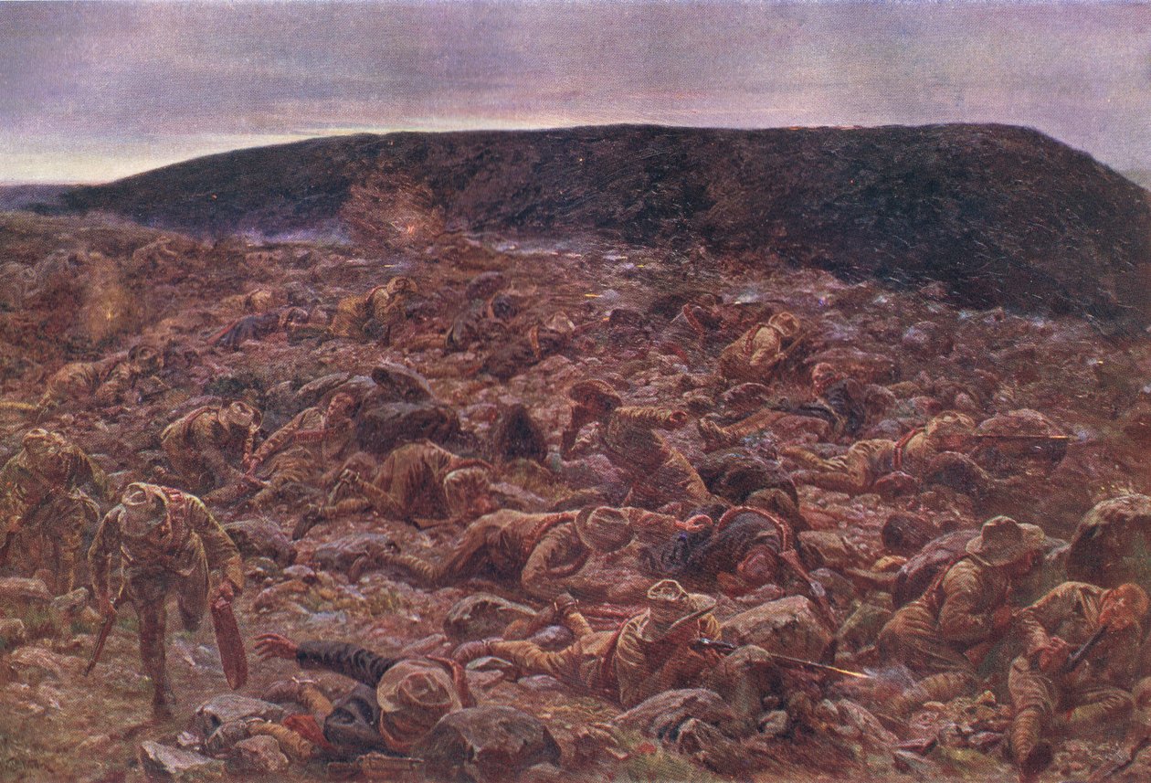 1900年1月6日、ワゴンヒルの帝国軽馬、カッセルズイングランドの歴史、1900年代のイラスト 作： ウィリアムバーンズウール