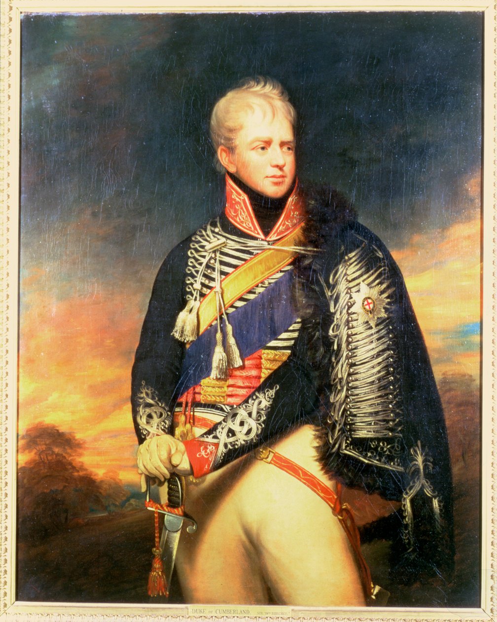 アーネスト、カンバーランド公爵、ハノーバー王（1771-1851）の肖像（キャンバスに油彩） 作： ウィリアム・ビーチー