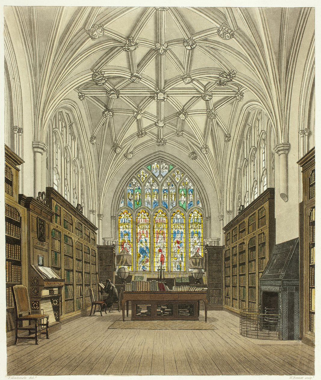 ウィンチェスター・カレッジ図書館 作： ウィリアム・ベネット
