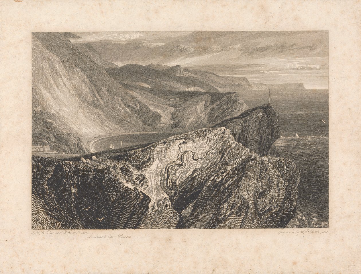 Lulworth Cove, Dorset 作： ウィリアムバーナードクック