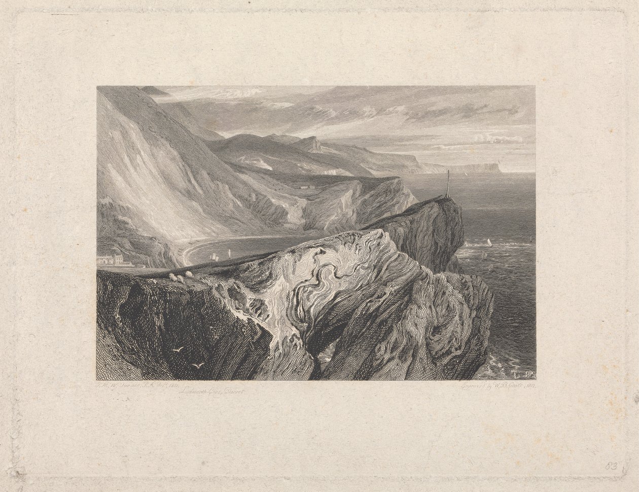 Lulworth Cove, Dorset 作： ウィリアムバーナードクック