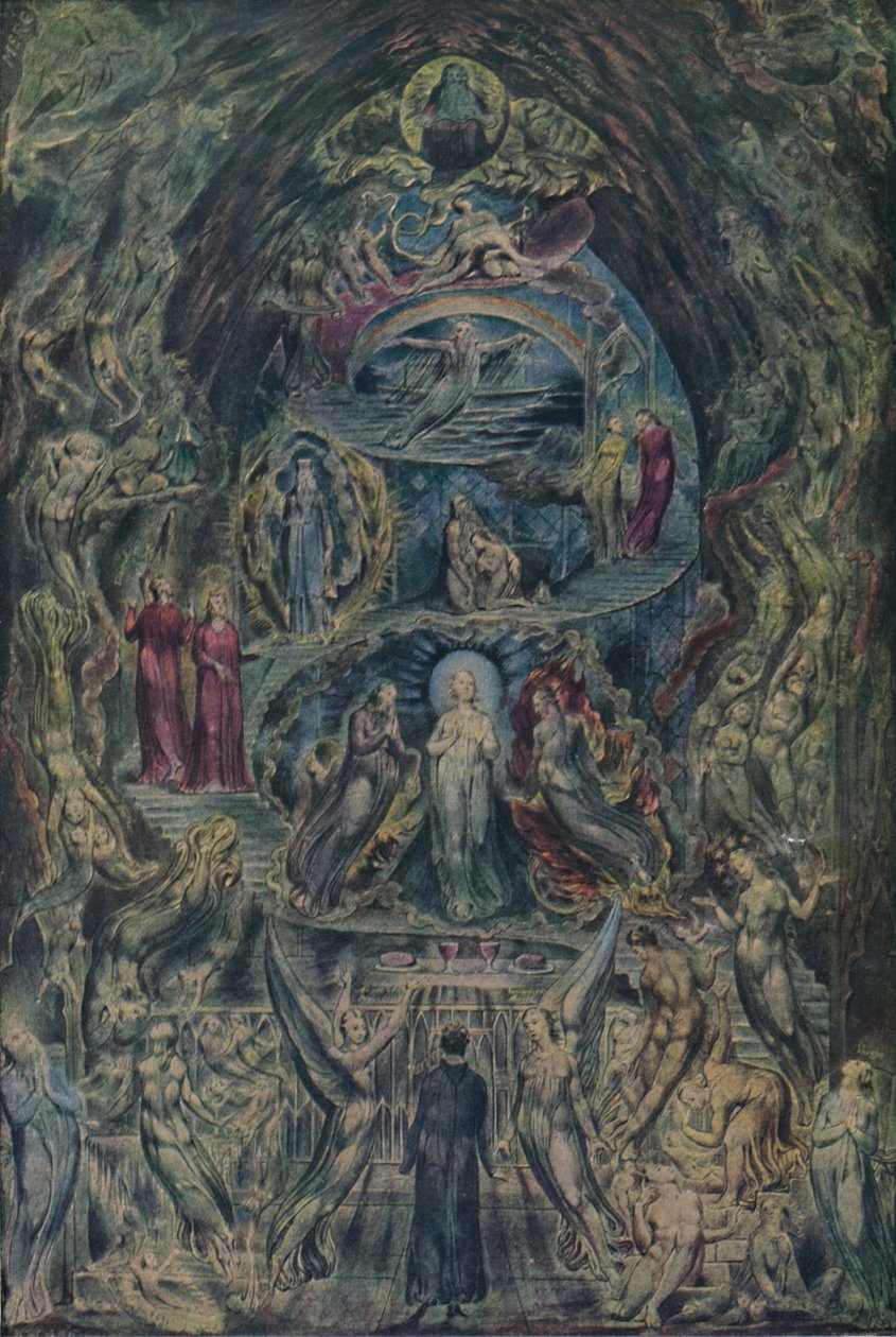 寓話、c1820-1825、1922。 作： ウィリアム・ブレイク