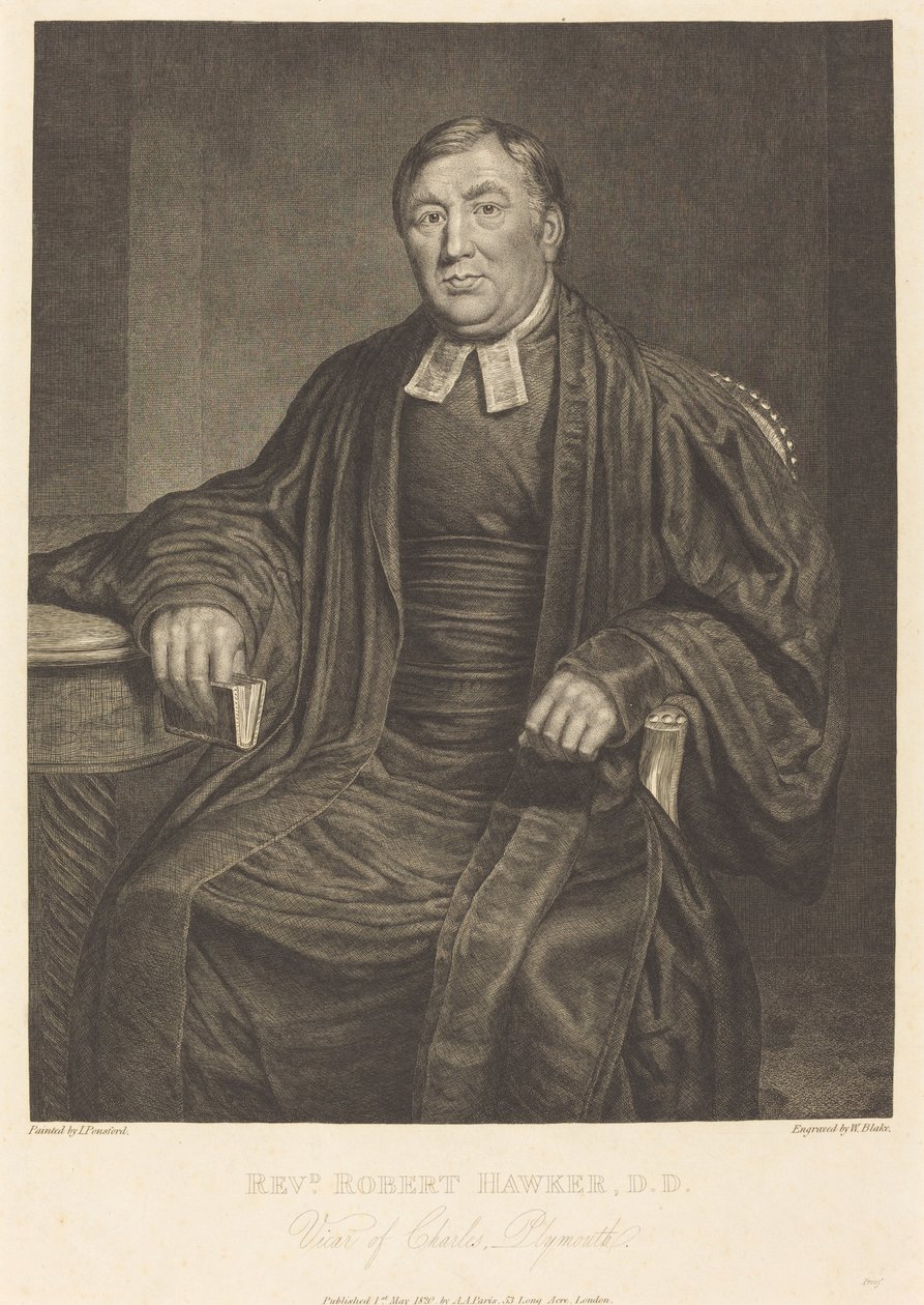 Reverend Robert Hawker, D.D., 1820年。 作： ウィリアム・ブレイク