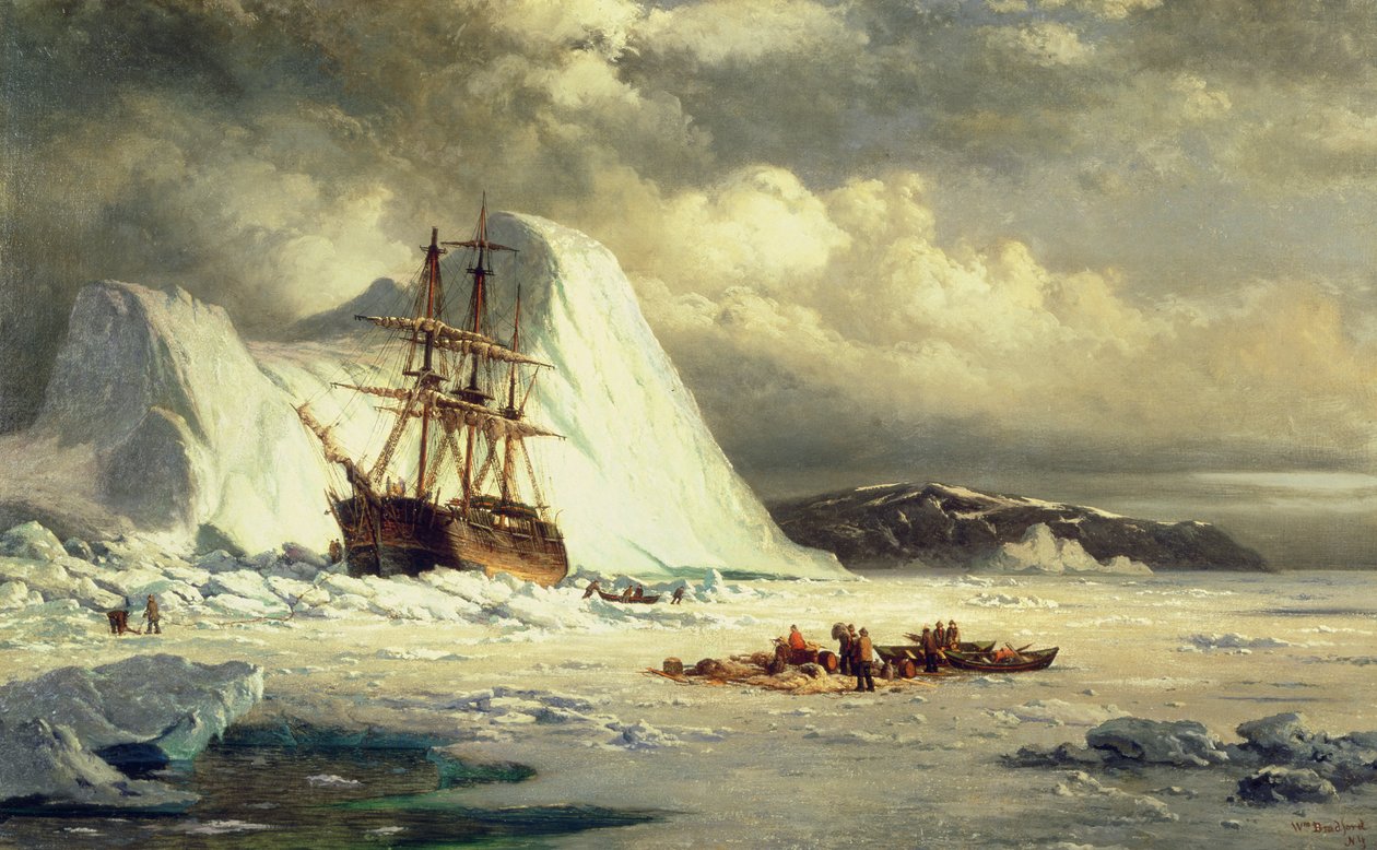 氷に閉ざされた船 1880年頃 油彩・カンヴァス 作： ウィリアム・ブラッドフォード