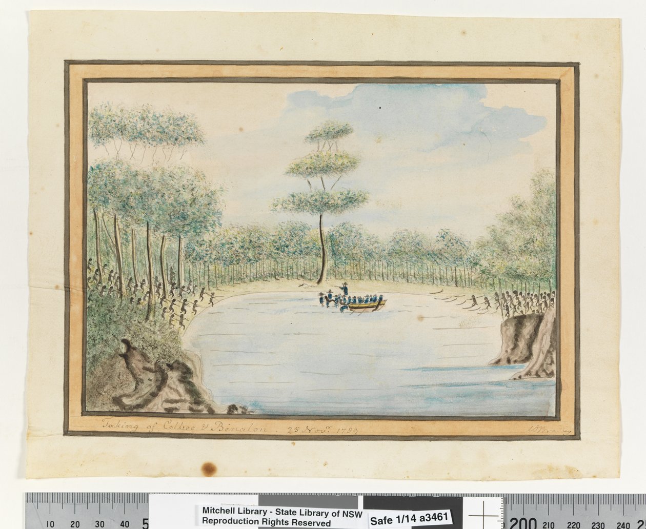 Opp.P.182に掲載されています。コルビーとベナロンの奪取。1789年11月25日」、1802年頃（水彩画 作： ウィリアムブラッドリー