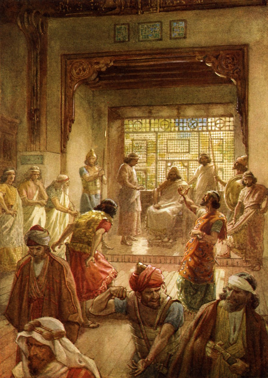 Rehoboamの王国の分割-聖書 作： ウィリアム・ブラッシー・ホール