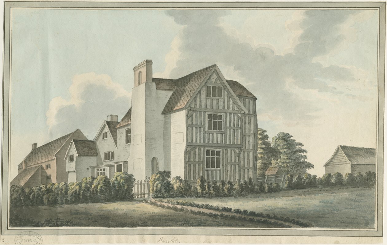 ボスコベル館：水彩画、nd [1796]（絵画） 作： ウィリアム・カーター