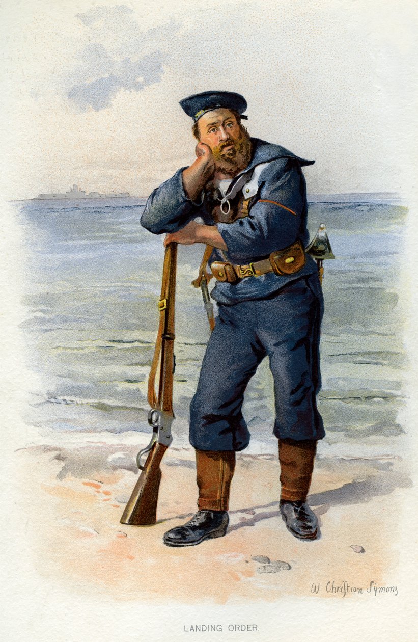 着陸順序、c1890-c1893。 作： ウィリアム・クリスチャン・シモンズ