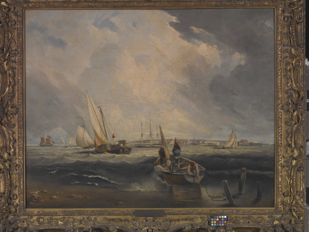 Bligh Sands, Sheerness (キャンバスに油彩) 作： クラークソン・フレデリック・スタンフィールド
