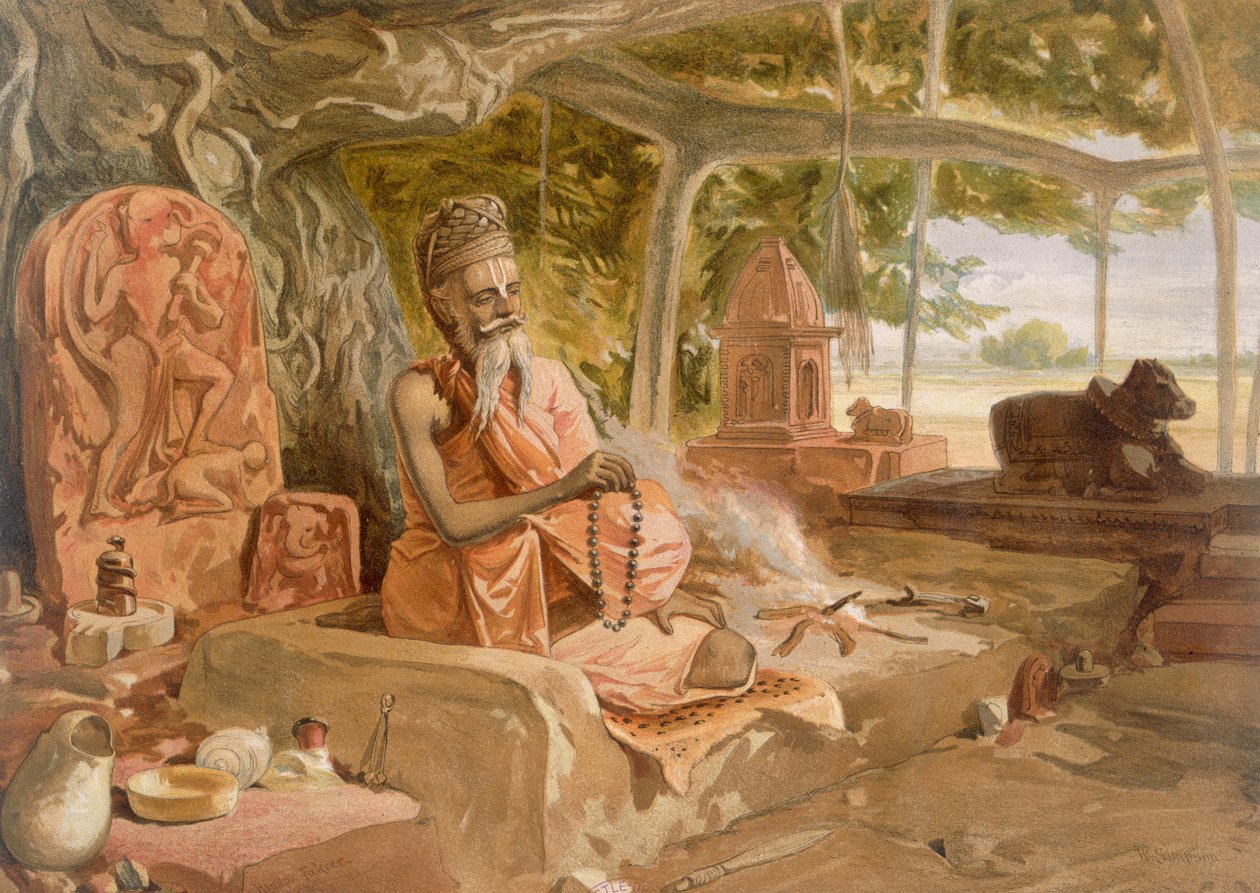 ヒンドゥーファキル、「インドの古代と現代」、1867年 作： ウィリアムクリミアシンプソン